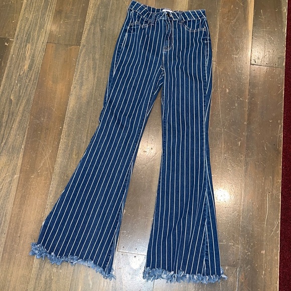 Cello Denim - CELLO PINSTRIPE FLARES SIZE 7 FROM BUCKLE